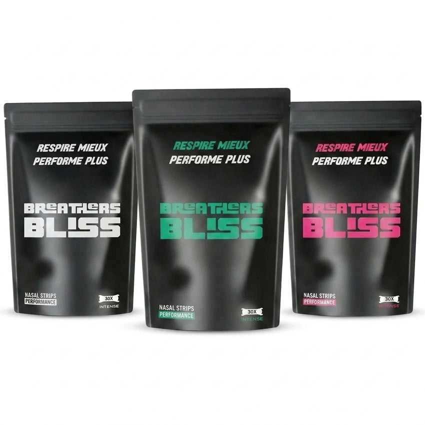 Pack Trio Couleurs de bandes nasales BreathersBliss.