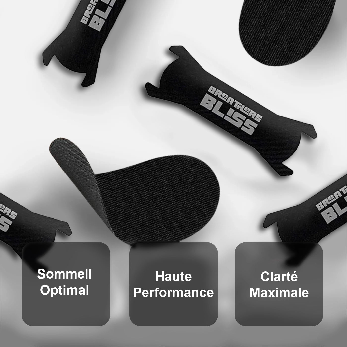 BreathersBliss Black Nasal Strips - Sport & Sleep