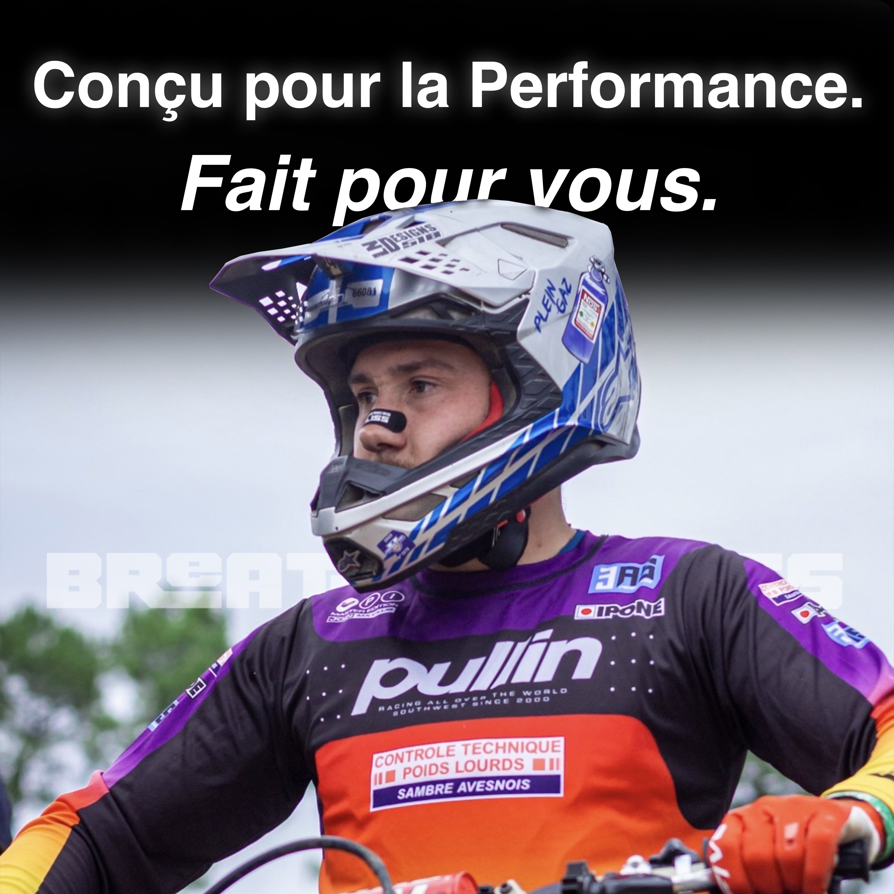 Florian Miot utilise les bandes nasales BreathersBliss