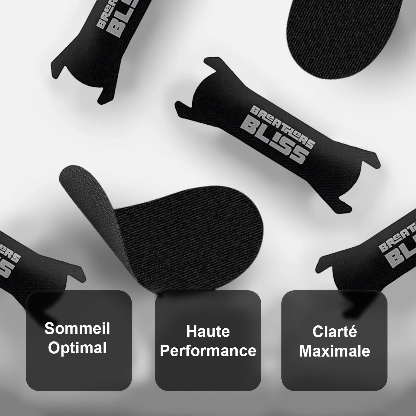 Présentation du pack de bandes nasales et buccales BreathersBliss.