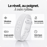 Bracelet réveil RISE blanc — atouts et présentation