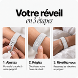 Bracelet réveil RISE blanc — mode d’emploi