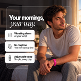 RISE pink wristband — lifestyle