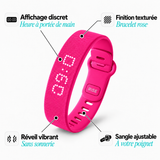 Bracelet réveil RISE rose — conception
