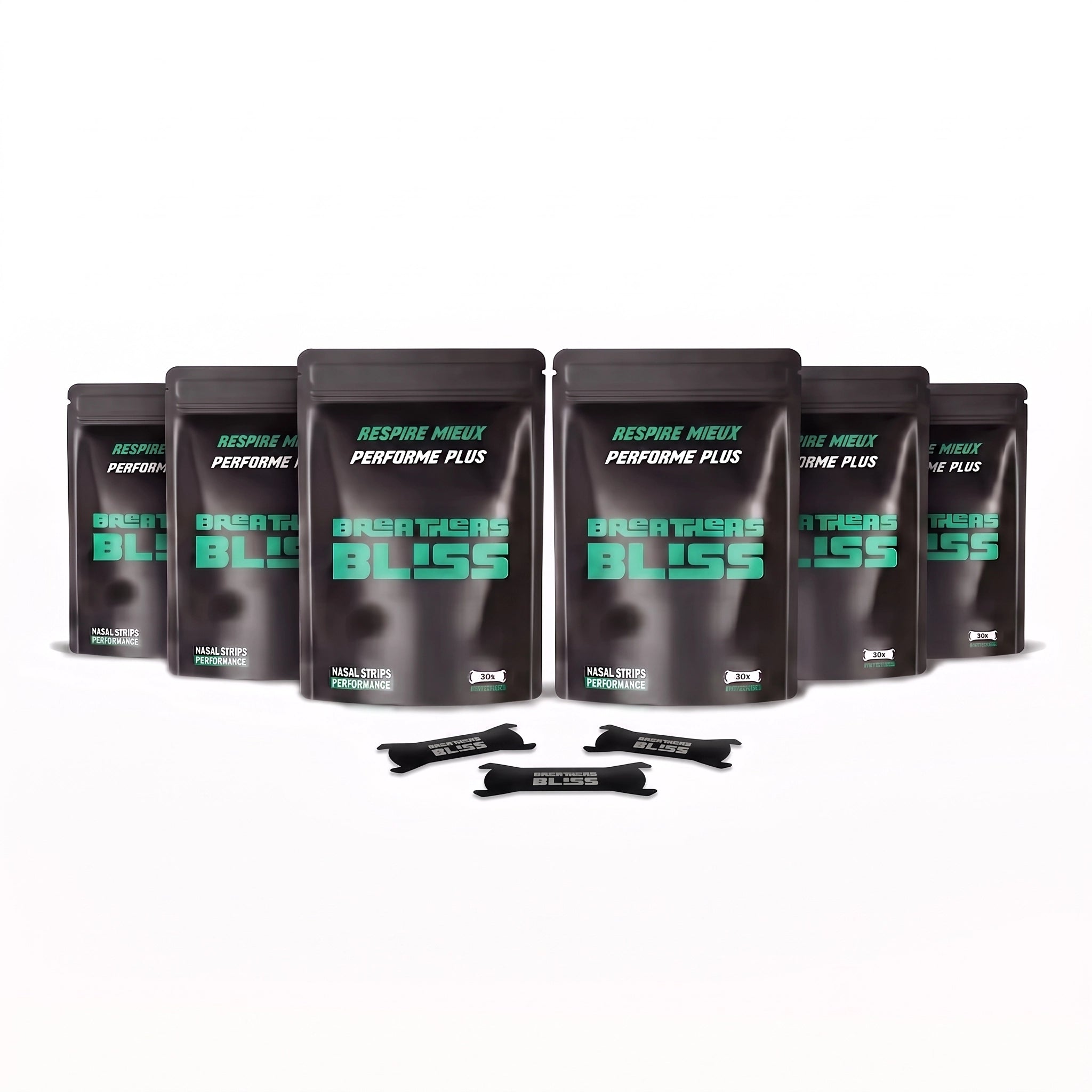 Bandes Nasales Noires | Pack 6 Mois (6 Sachets)