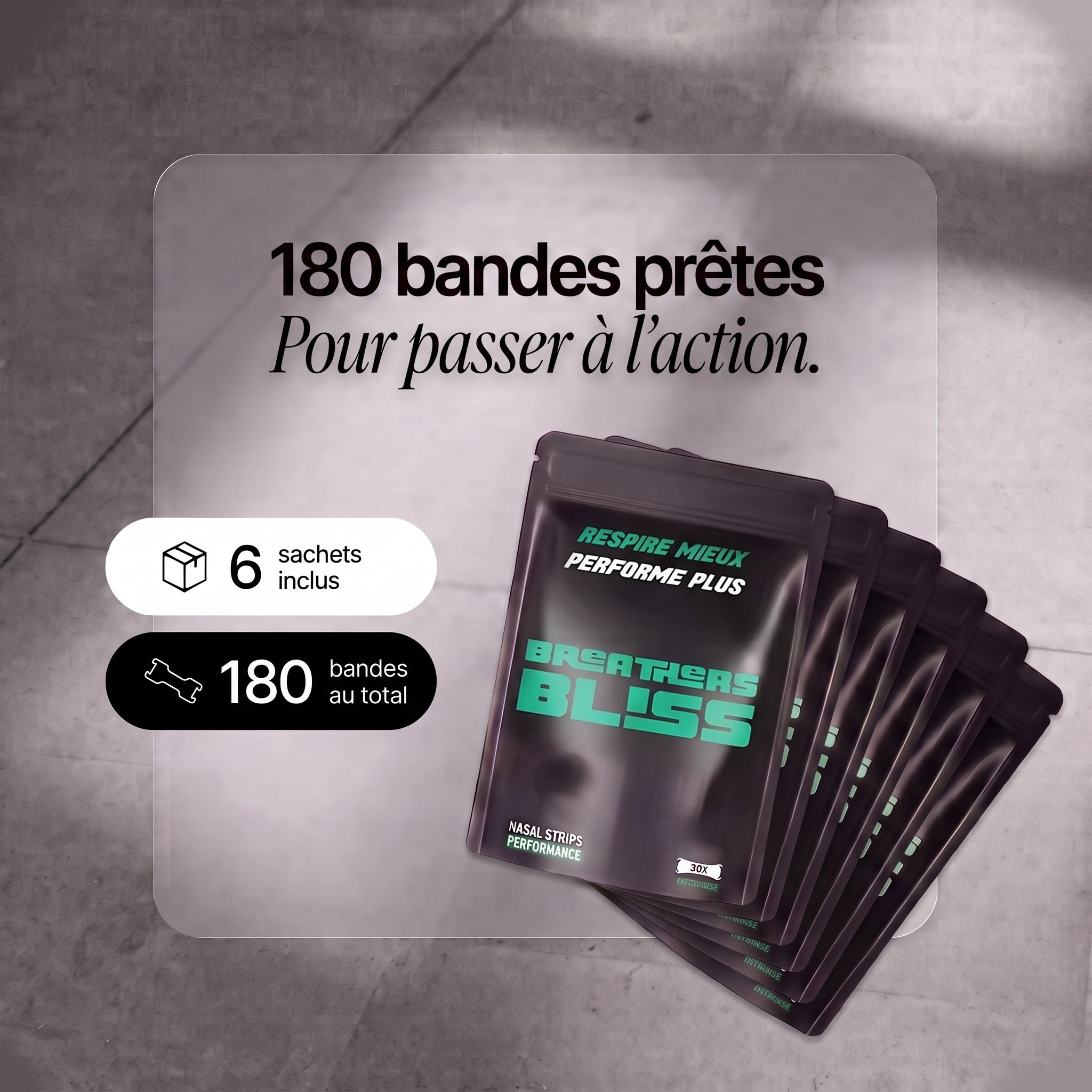 Bandes Nasales Noires | Pack 6 Mois (6 Sachets)