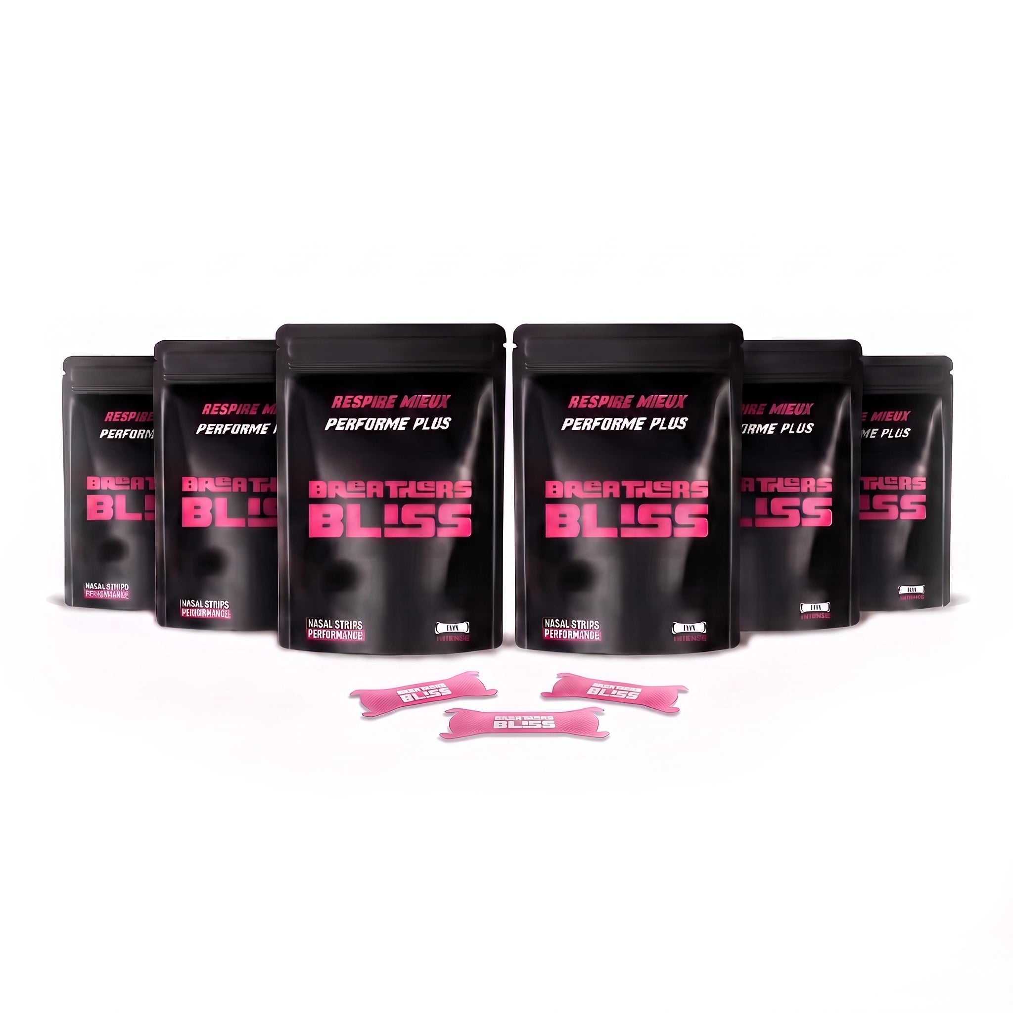Bandes Nasales Roses | Pack 6 Mois (6 Sachets)