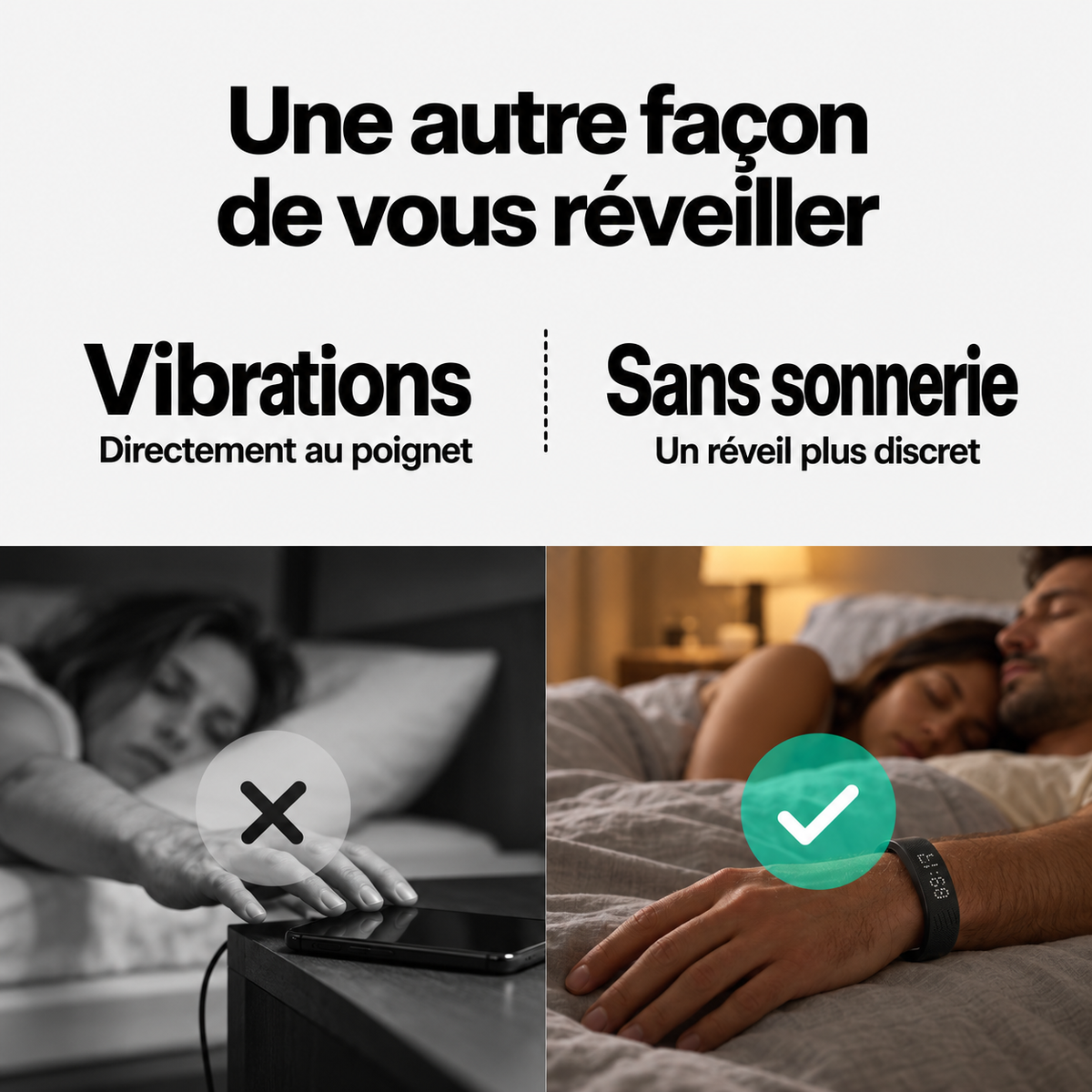 Un réveil au poignet pour les couples aux horaires différents